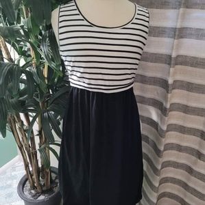 Striped nursing dress